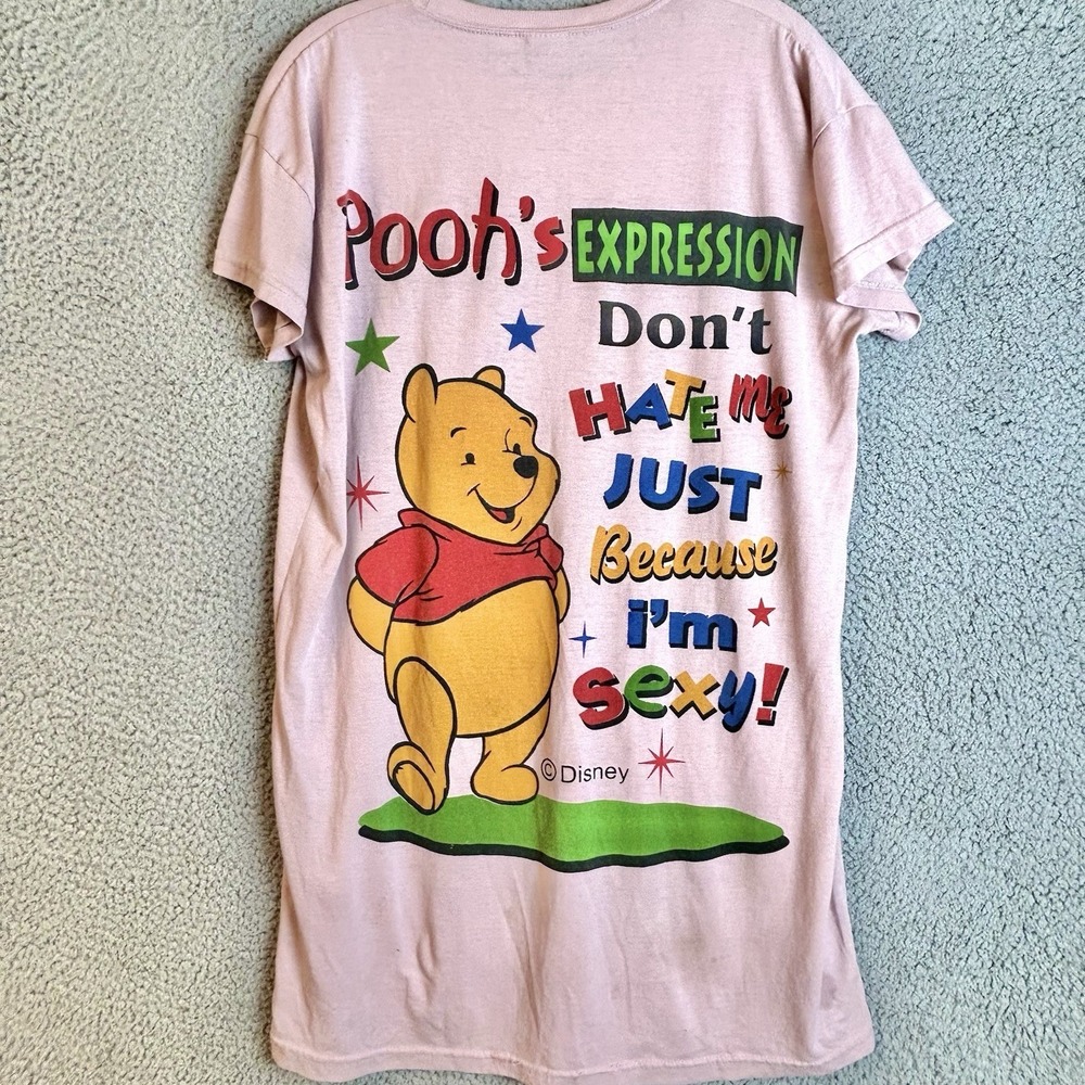 RARE Disney Winnie The Pooh Women's Sleepshirt "Because I'm Sexy" Controversial